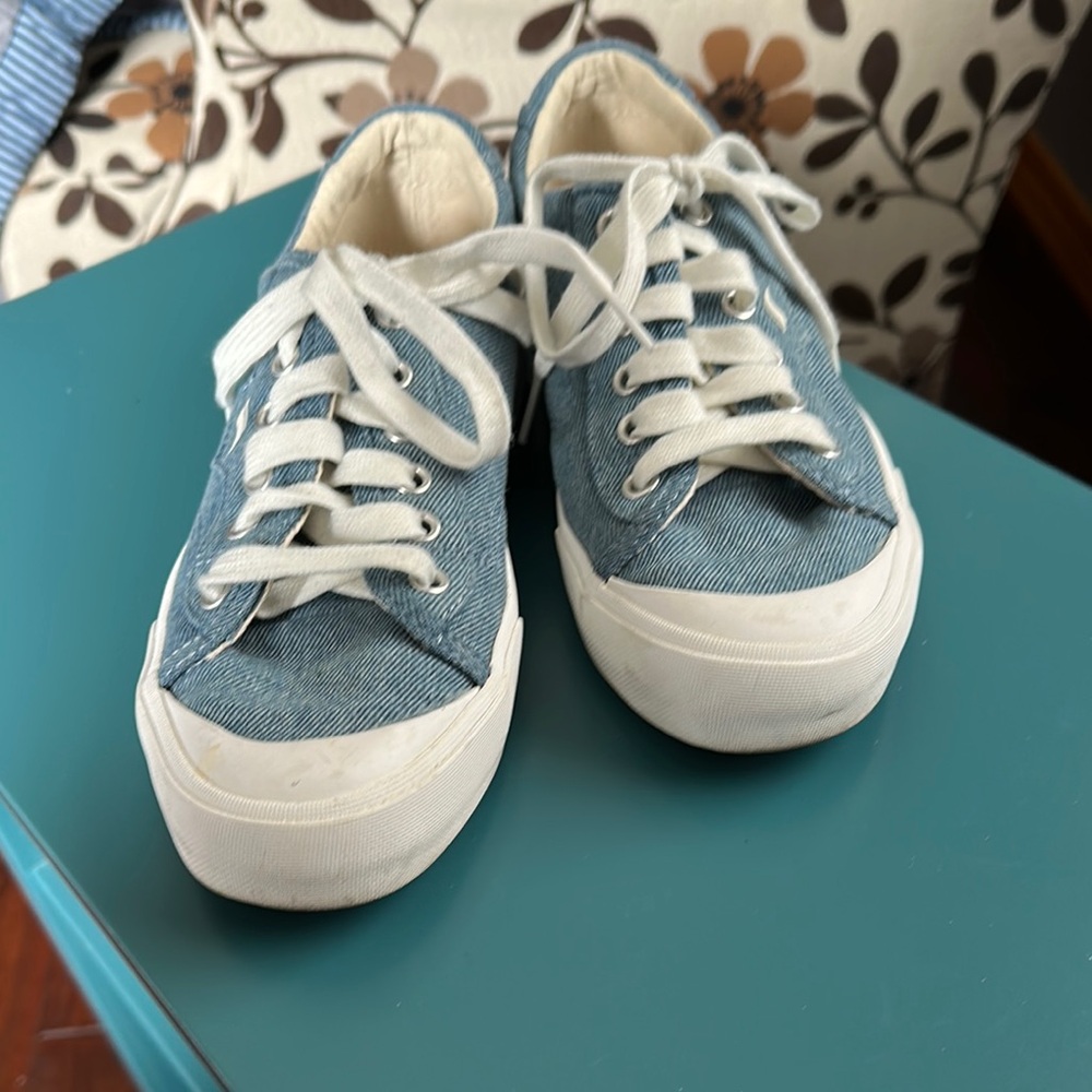 Women’s Keds Denim Blue Canvas Sneakers - Picture 5 of 6